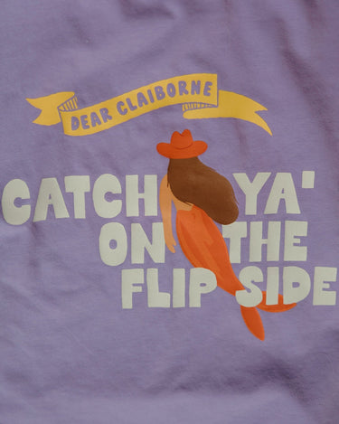 Catch You on the Flip Side Long Sleeve Tee – Mermaid Graphic - Dear Claiborne