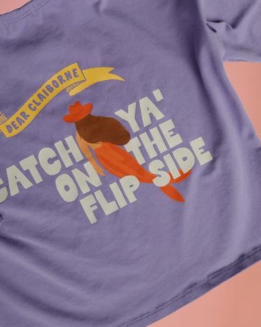 Catch You on the Flip Side Long Sleeve Tee – Mermaid Graphic - Dear Claiborne