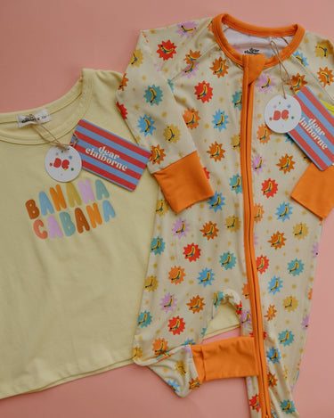 Its Bananas Zipper Romper - Dear Claiborne