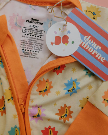 Its Bananas Zipper Romper - Dear Claiborne